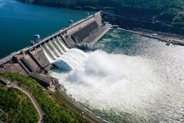 Barragem de usina hidrelétrica