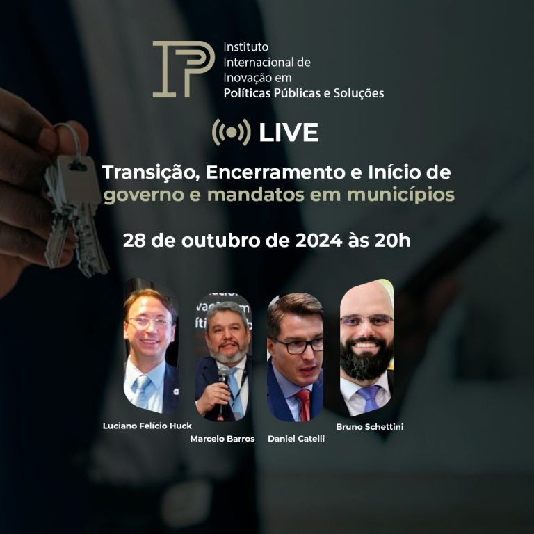 Instituto 3IPES realiza live sobre curso para gestores públicos municipais com foco no início e no fim de mandatos