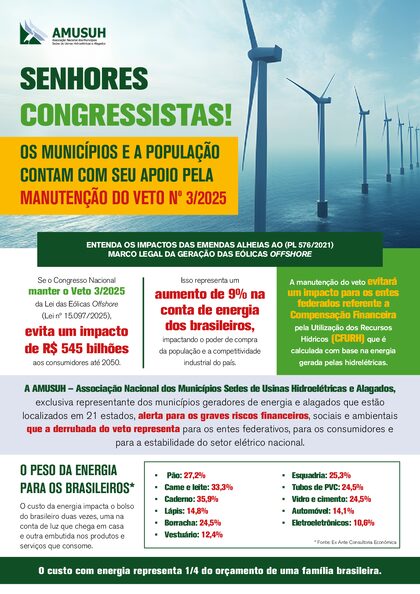 Capa de Folder — Energia eólica offshore
