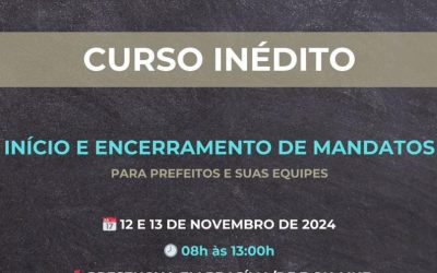 Instituto 3IPES realiza curso para gestores públicos municipais sobre o tema de início e fim de mandatos